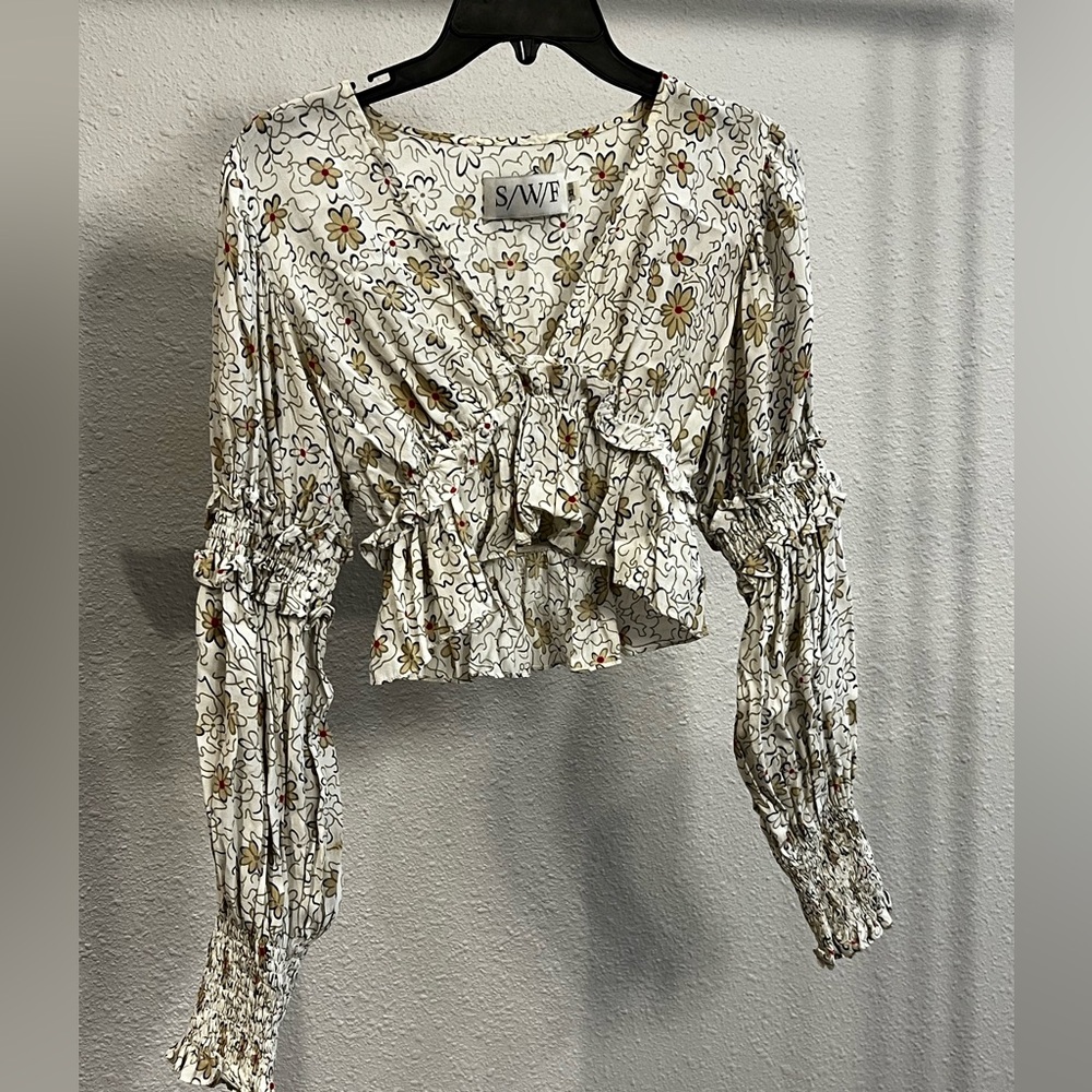 Savage Floral Ruffle Blouse